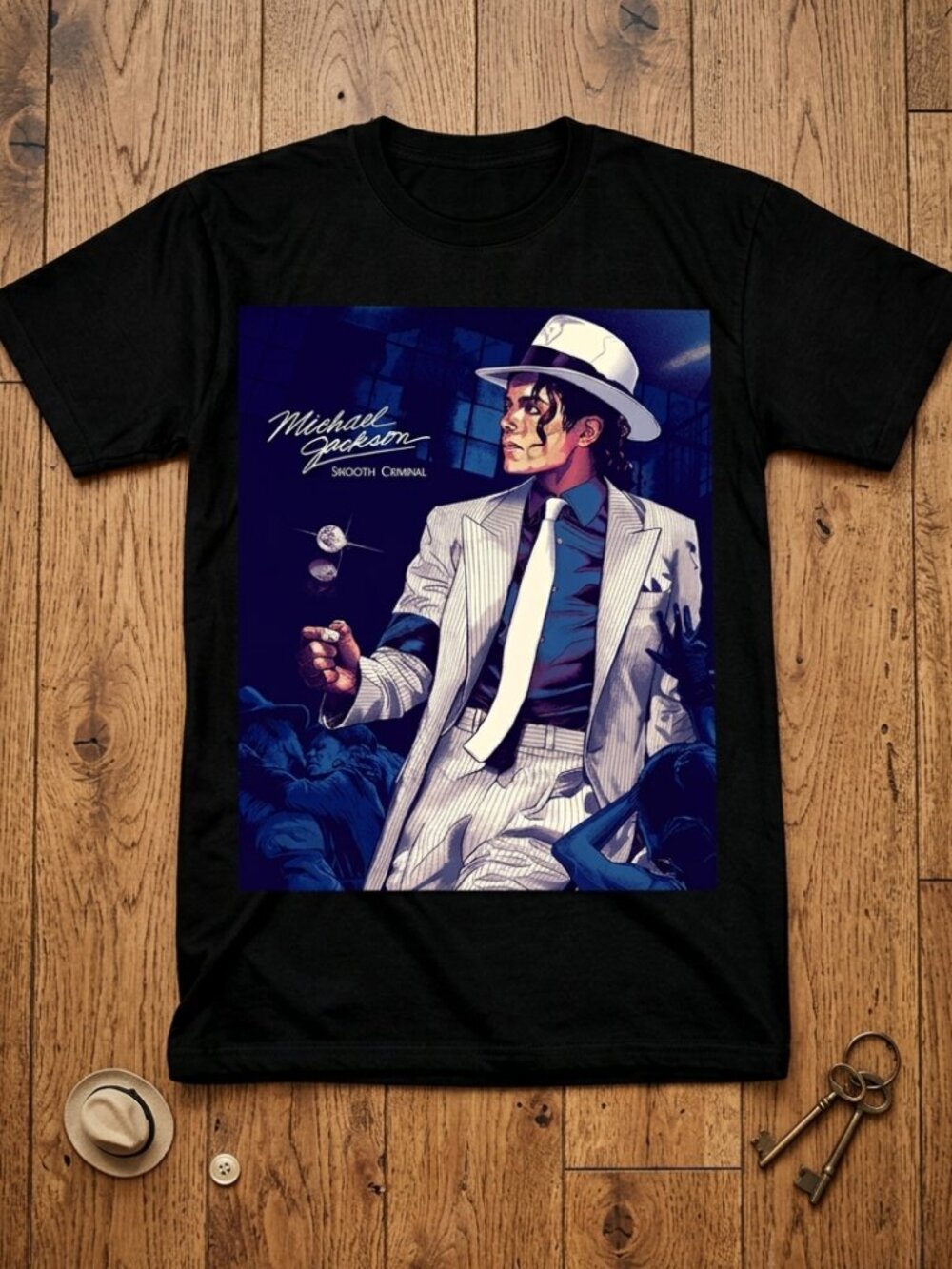 Michael Jackson Smooth Criminal Vintage Graphic Tee Retro Y2K Shirt